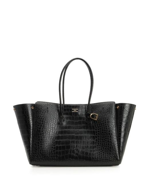 Balenciaga Black Medium "carry All Bel Air" Bag