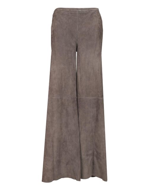Forte Forte Brown Lightweight Suede Trousers