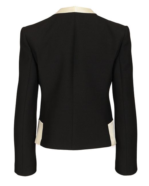 Valentino Garavani Black Crepe Couture Jacket With Bows