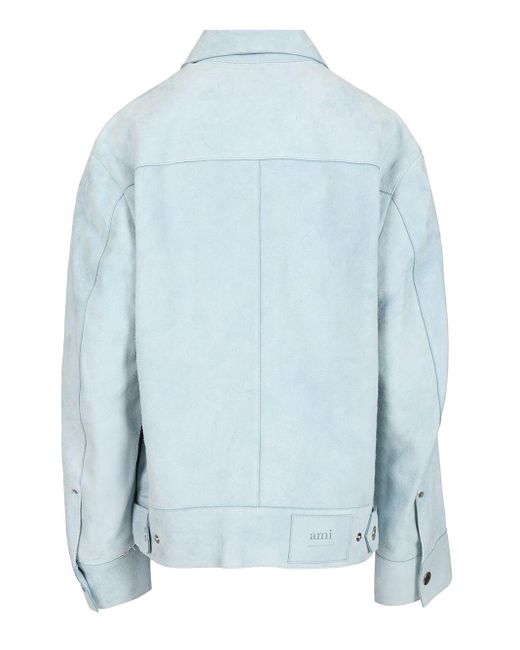 AMI Blue Suede Jacket