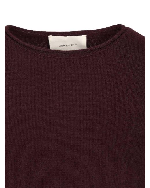 Lisa Yang Purple "ida" Cashmere Sweater