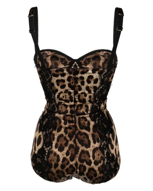 leopard lace bodysuit