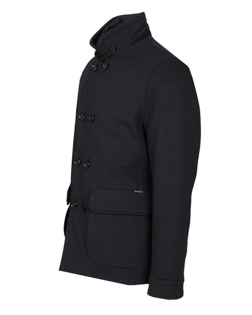 Moorer Black "bas" Double-breasted Jacket for men