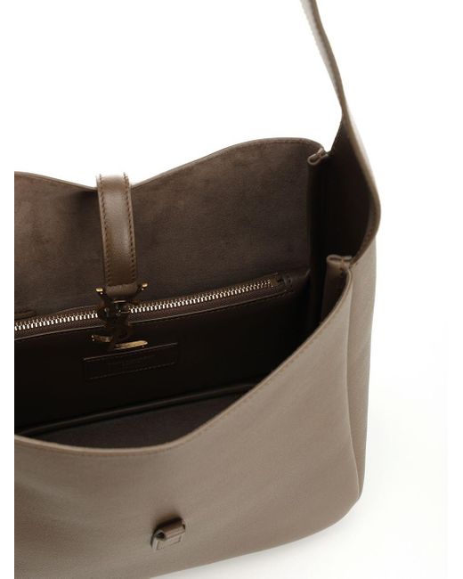 Saint Laurent Brown "le 5 À 7" Hobo Bag