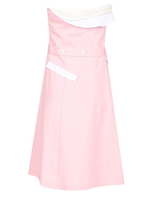 Miu Miu Pink Deconstructed Dress
