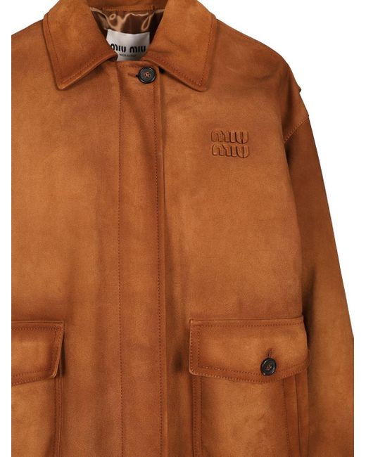 Miu Miu Brown Suede Jacket