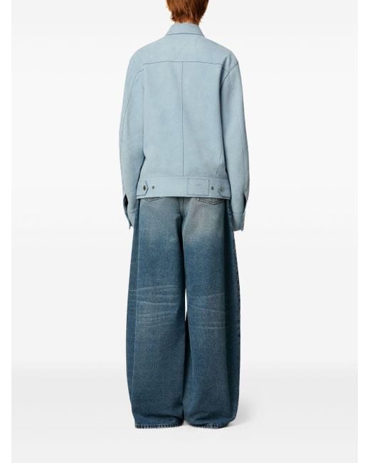 AMI Blue Suede Jacket