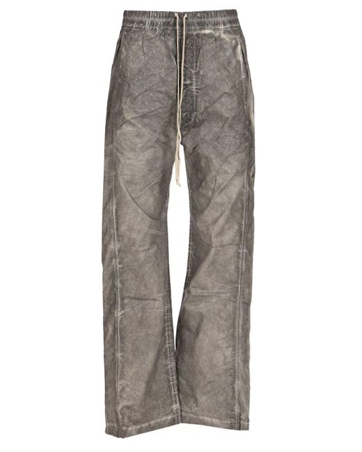 Rick Owens Gray Pusher Track Pants for men