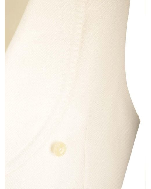 Tagliatore Natural Double-breasted "ben" Vest for men