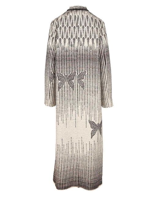 Forte Forte Gray "libelle" Jacquard Coat