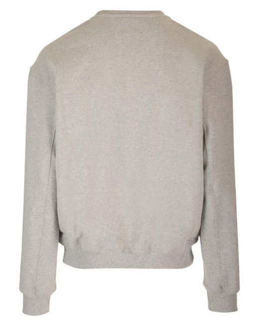 New Balance Gray "made In Usa" Long-sleeved Core T-shirt for men