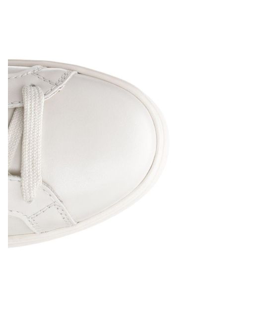 Tod's White Sneakers In Smooth Leather