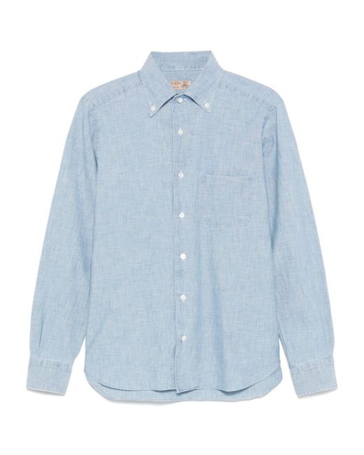 Barba Napoli Blue "dandylife" Shirt for men