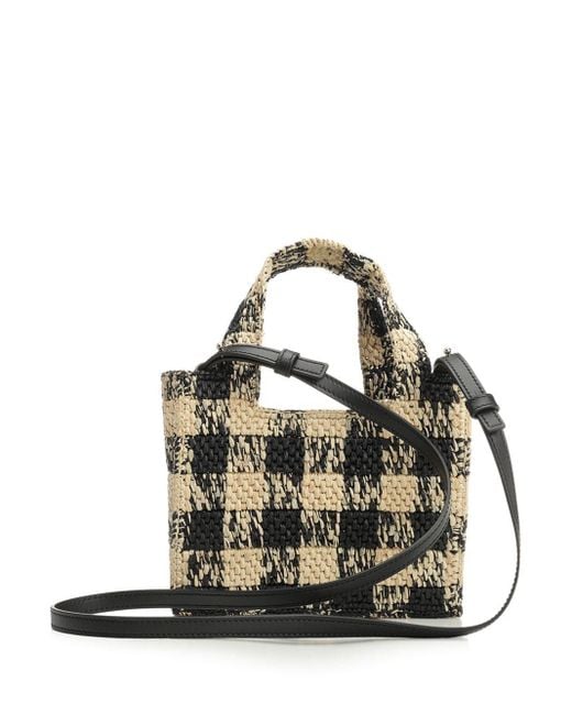 Loewe White Loewe Font Mini Tote Bag