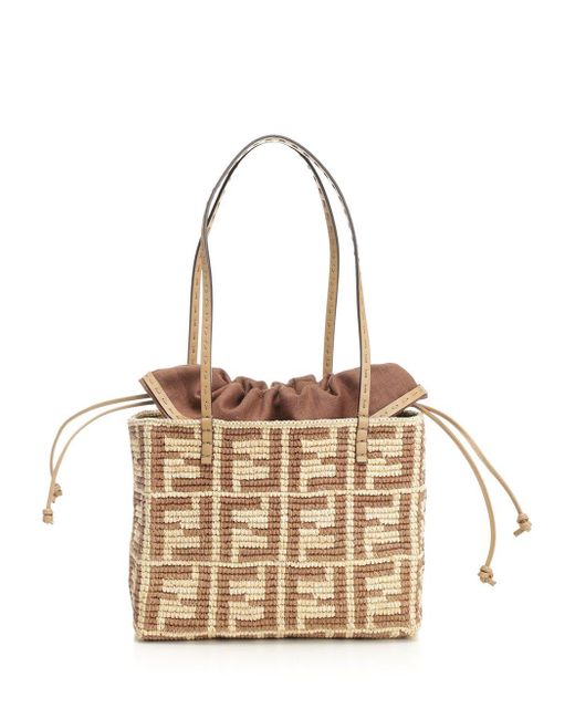 Fendi Metallic "roll Small" Shopper