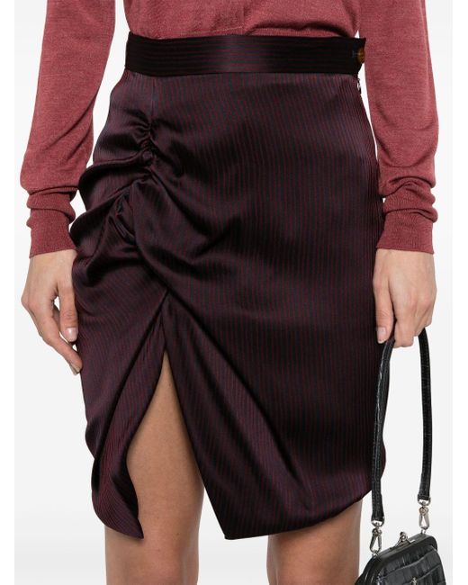 Vivienne Westwood Purple "mini Side Panther" Skirt