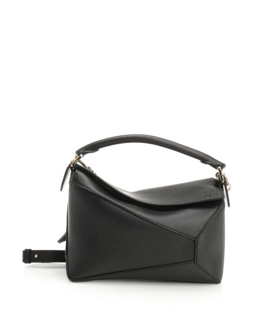 Loewe Black Puzzle Edge Handbags