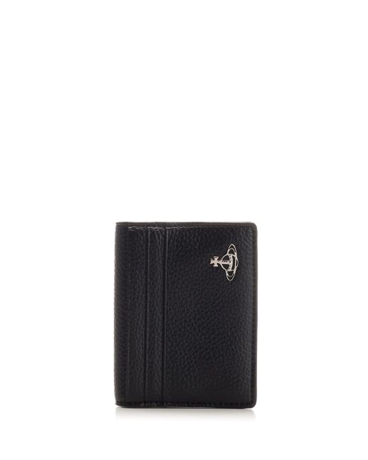 Vivienne Westwood Black Bi-fold Eco-leather Card Holder