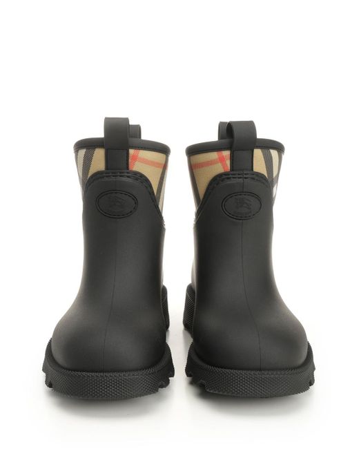 ショートブーツ・ブーティ Burberry Marsh Stamp Rubber Ankle Boots Burberry Marsh Stamp Rubber Ankle Boots in Black | Lyst Canada