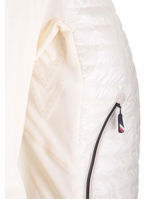3 MONCLER GRENOBLE White Zipped Cardigan
