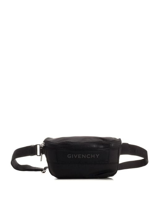 Givenchy White Black "g-trek" Belt Bag for men