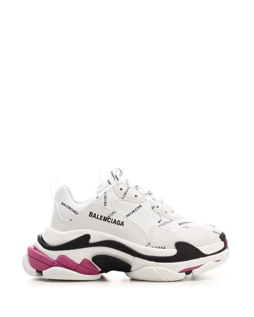 balenciaga white triple s sneakers