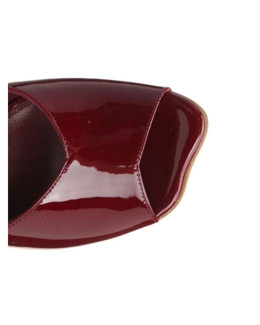 Chloé Purple Patent Leather Slingback Sandals