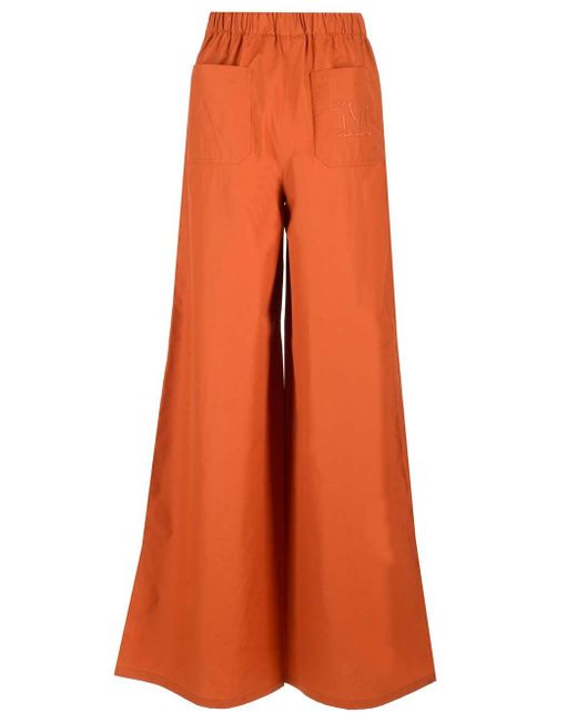 Max Mara Wide Orange Trousers
