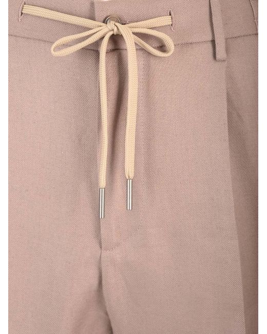 Tagliatore Gray Linen Trousers for men