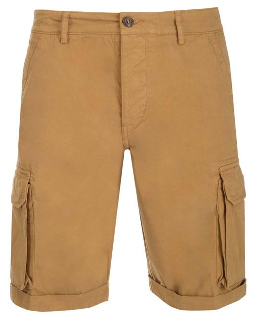 camel cargo shorts