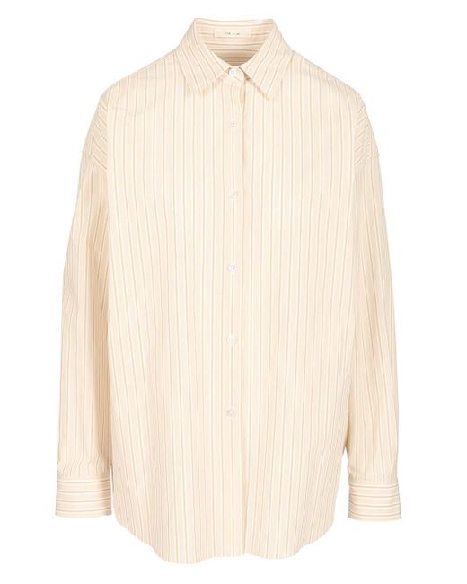 The Row White "caster" Cotton Shirt