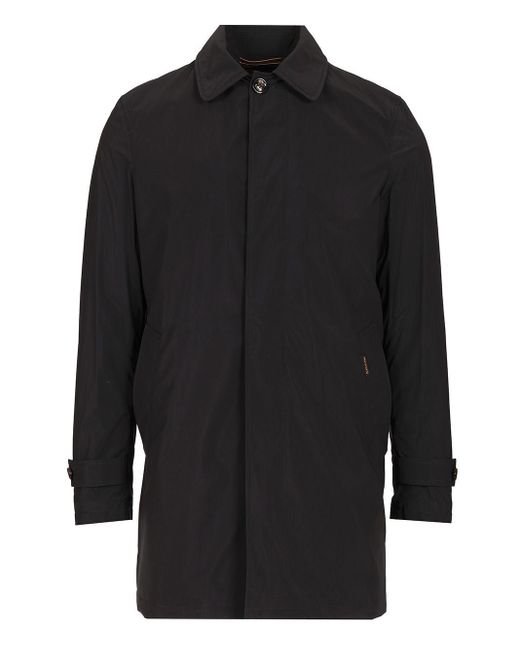 Moorer Black "vittor-ac" Raincoat for men