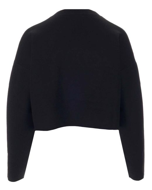 Loewe Black Anagram Cropped Sweater