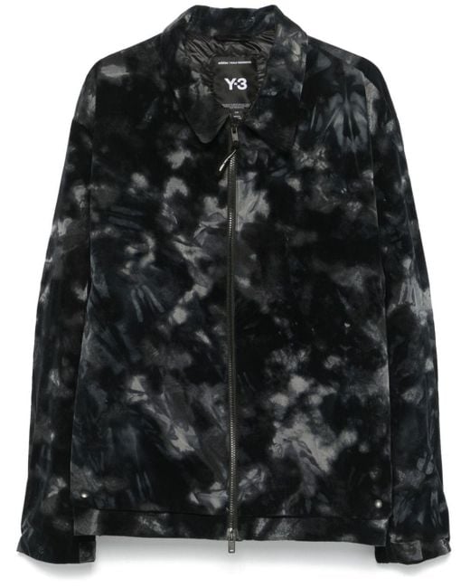 Y-3 Black And Camouflage Jacket Duvets And Padded Items for men