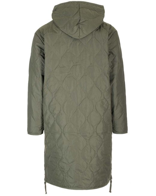 Taion Green 3/4 Length Parka Coat for men