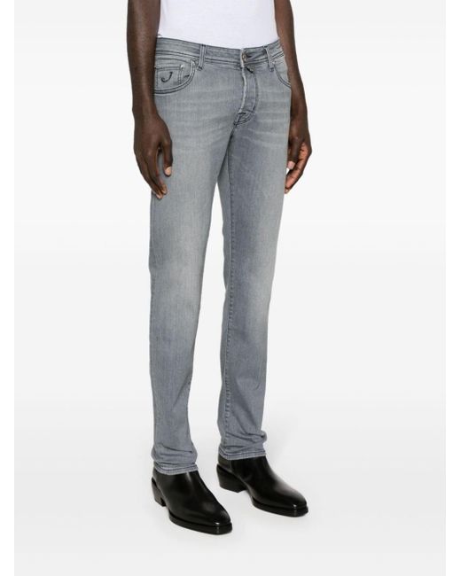 Jacob Cohen Gray Slim Fit "nick" Jeans for men