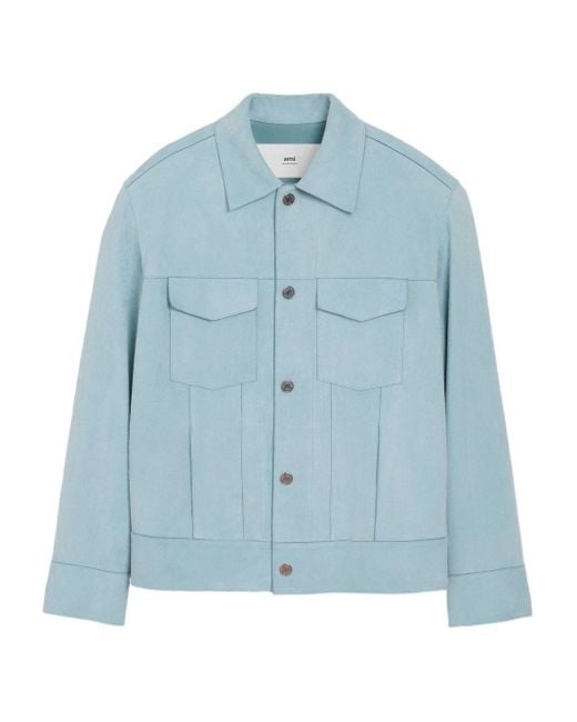 AMI Blue Suede Jacket