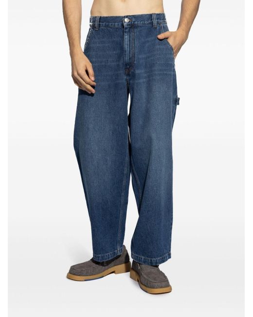 Isabel Marant Blue Jorama Baggy Fit Jeans for men