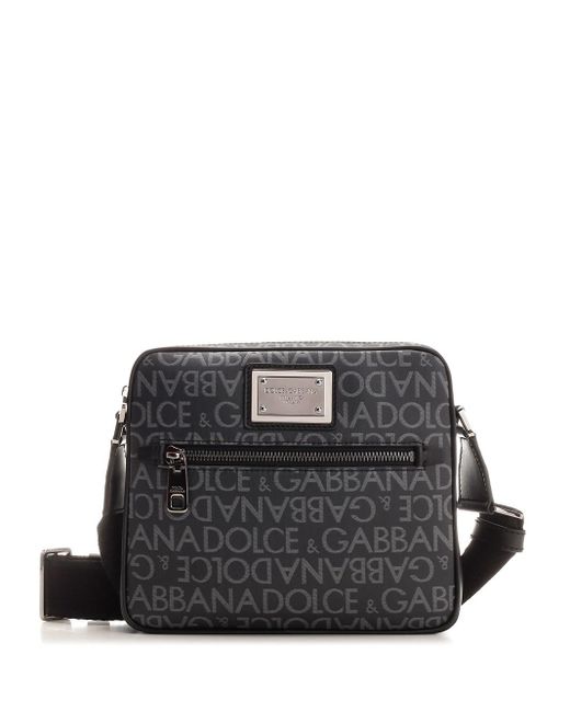 Dolce & Gabbana Small Messenger Bag in Black for Men | Lyst Canada