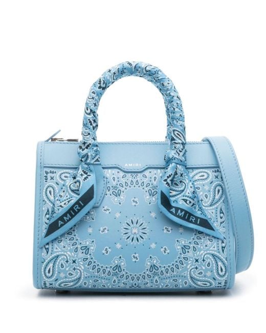 Amiri Blue "bandana Micro Triangle" Handbag