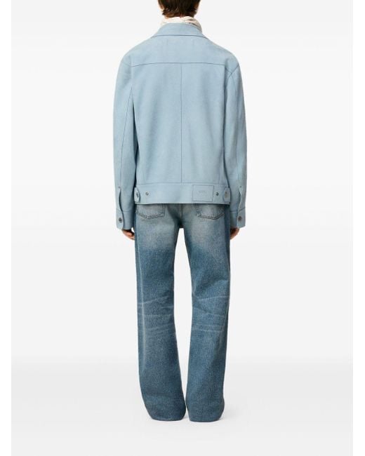 AMI Blue Suede Jacket