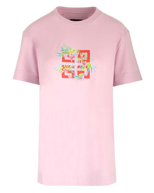 Givenchy Pink Classic Fit T-shirt