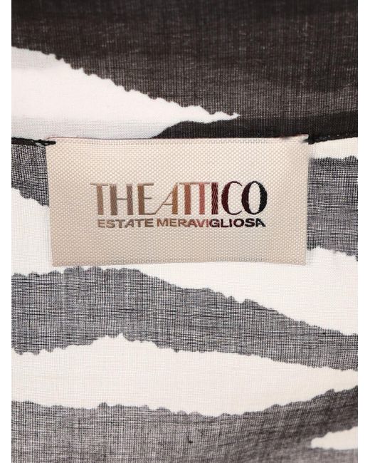 The Attico Multicolor Zebra Print Blouse