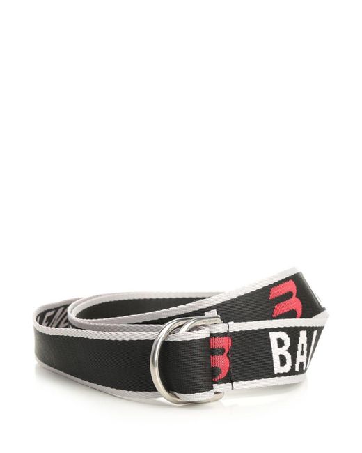 Balenciaga White "d Ring" Belt