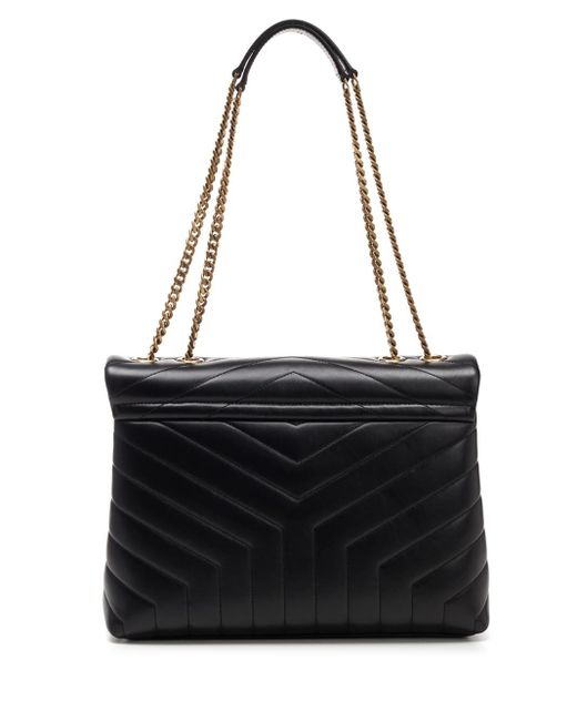 Saint Laurent Black "loulou" Medium Shoulder Bag