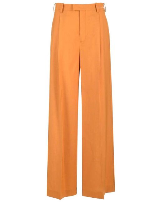 Marni Orange Tailored Trousers