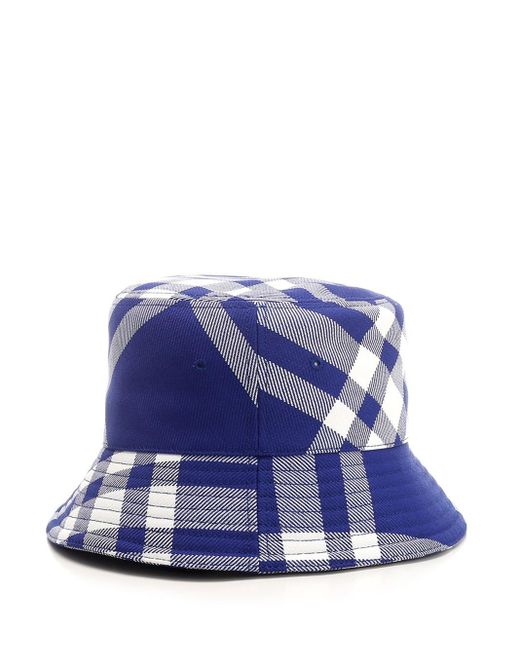 Burberry Blue Wool Bucket Hat