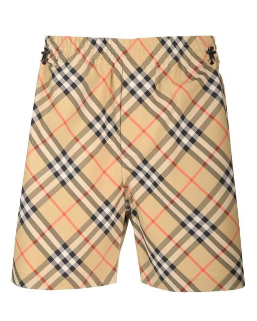 Burberry Natural Check Twill Shorts for men