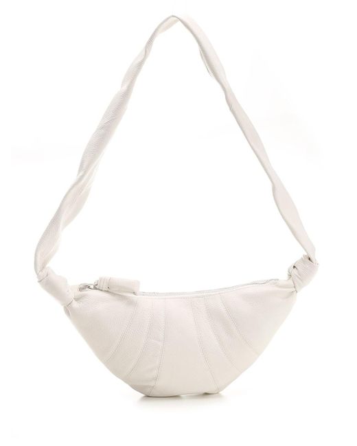 Lemaire White Small "croissant" Bag
