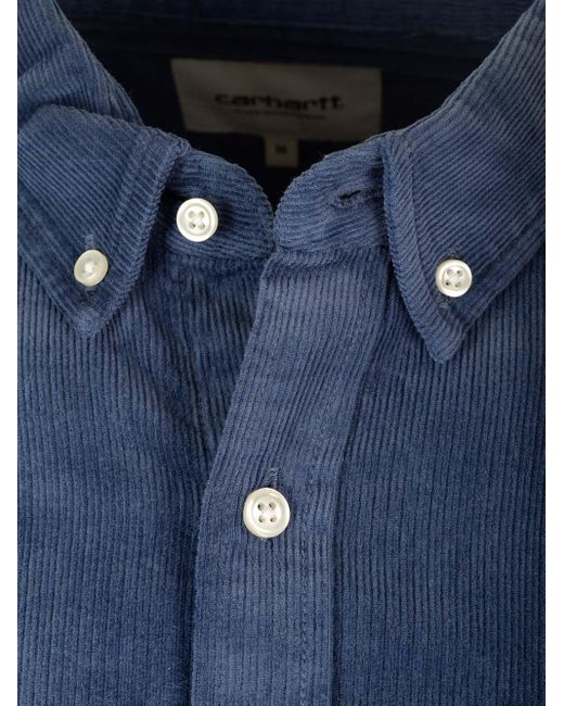 Carhartt Blue Corduroy Shirt for men